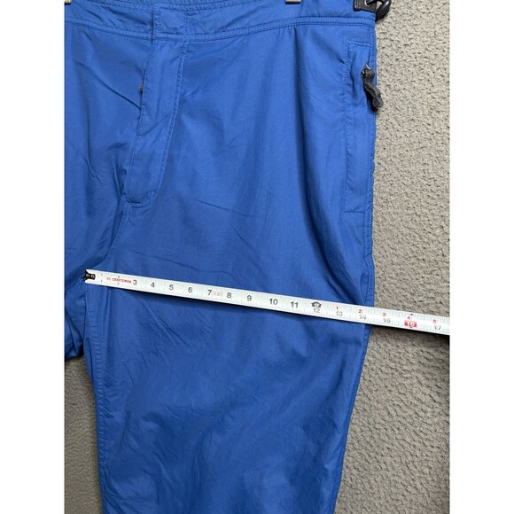 Vintage 90s Gap Mens XL Fleece Lined Wide Leg Windbreaker Sweatpants Blue Baggy - Picture 14 of 16